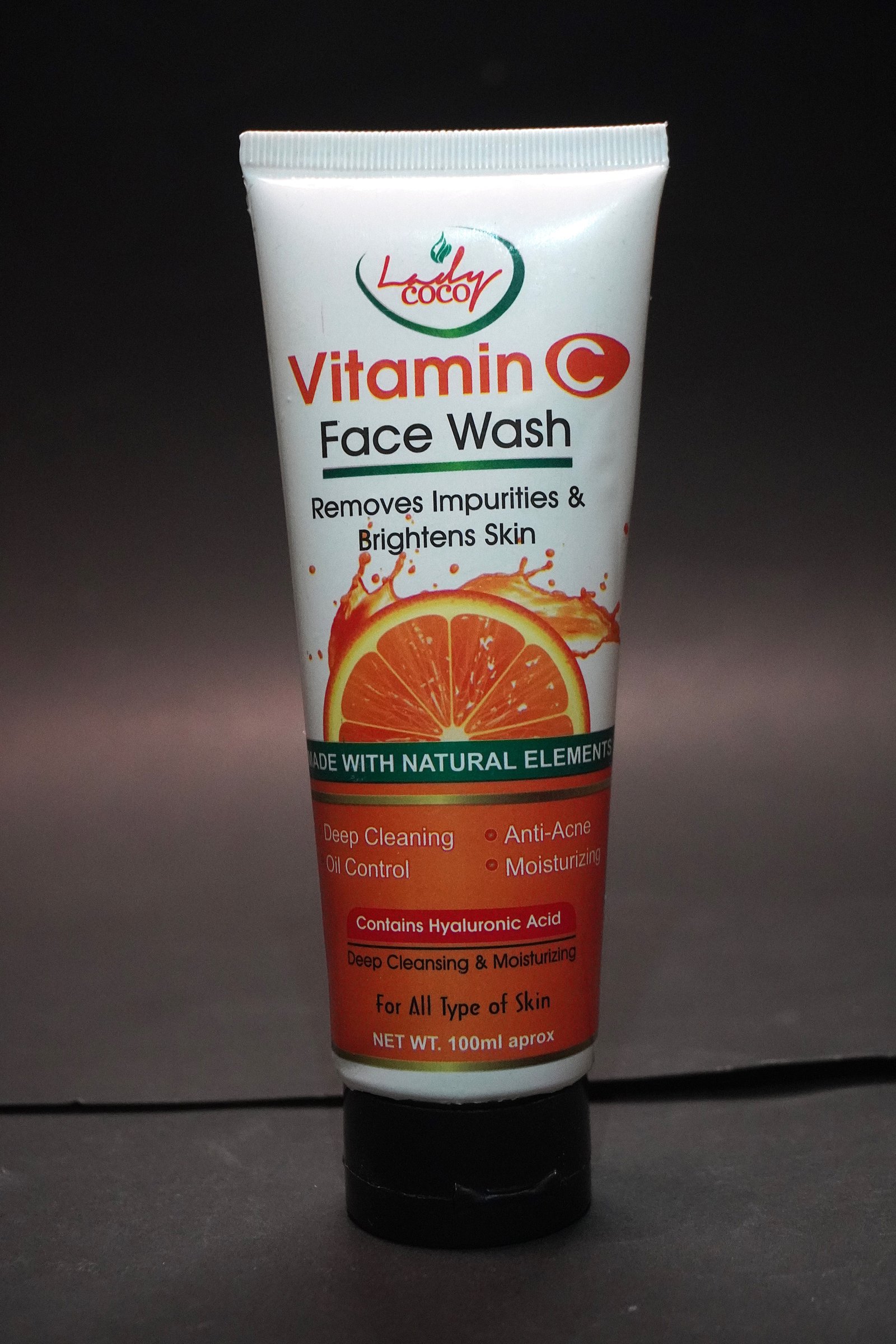 Vitamin C Men's Face Wash – Removes Impurities & Brightens Skin