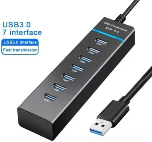 USB hub labeled