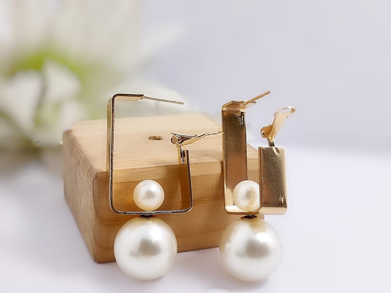 Elegant Pearl Drop Earrings