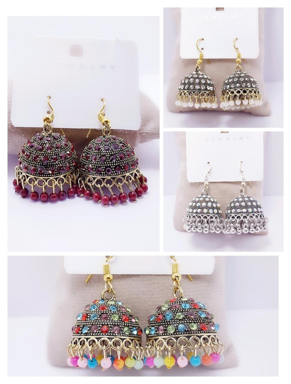 Traditional Jhumka Earrings Set