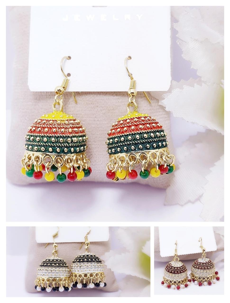 Radiant Heritage Jhumka Trio