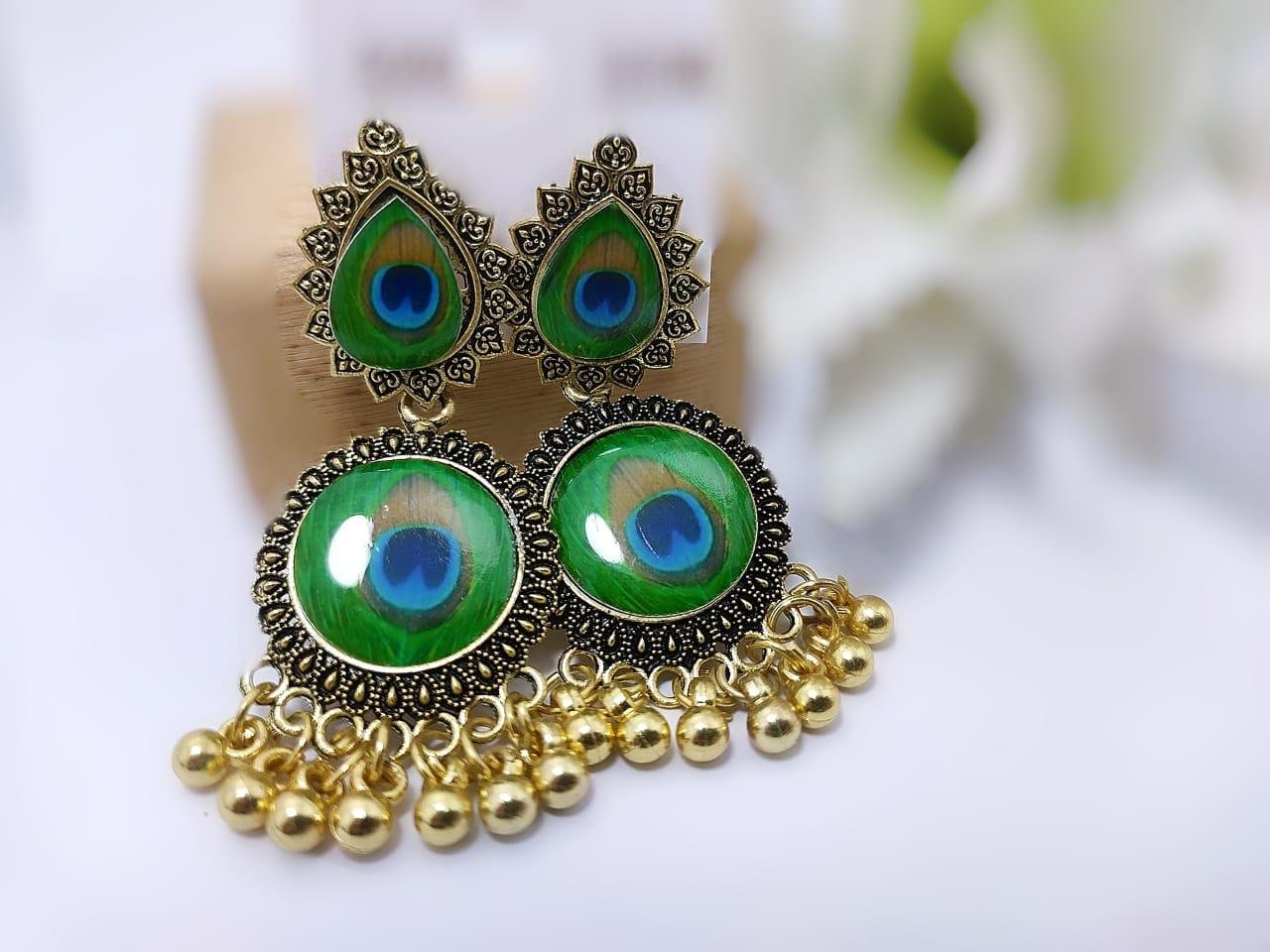 Peacock's Elegance Earrings
