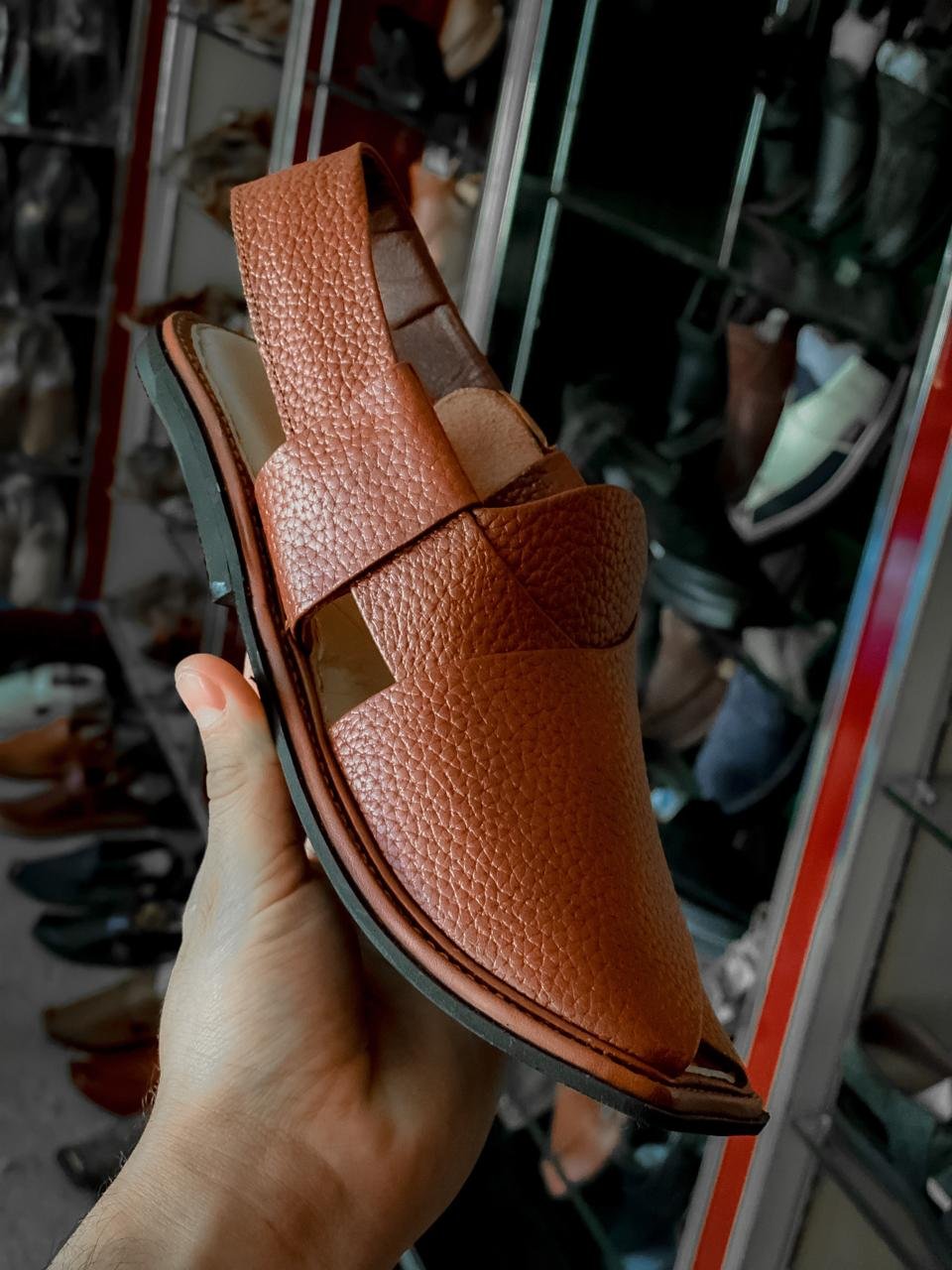 Classic Leather Peshawari Chappal – Chestnut Brown thumbnail